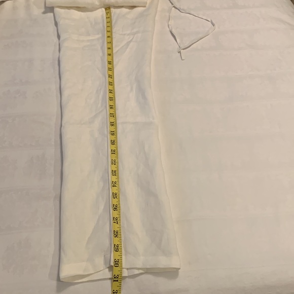 ALIBI PARIS Women 100% Linen Drawstring Pants - Picture 13 of 13